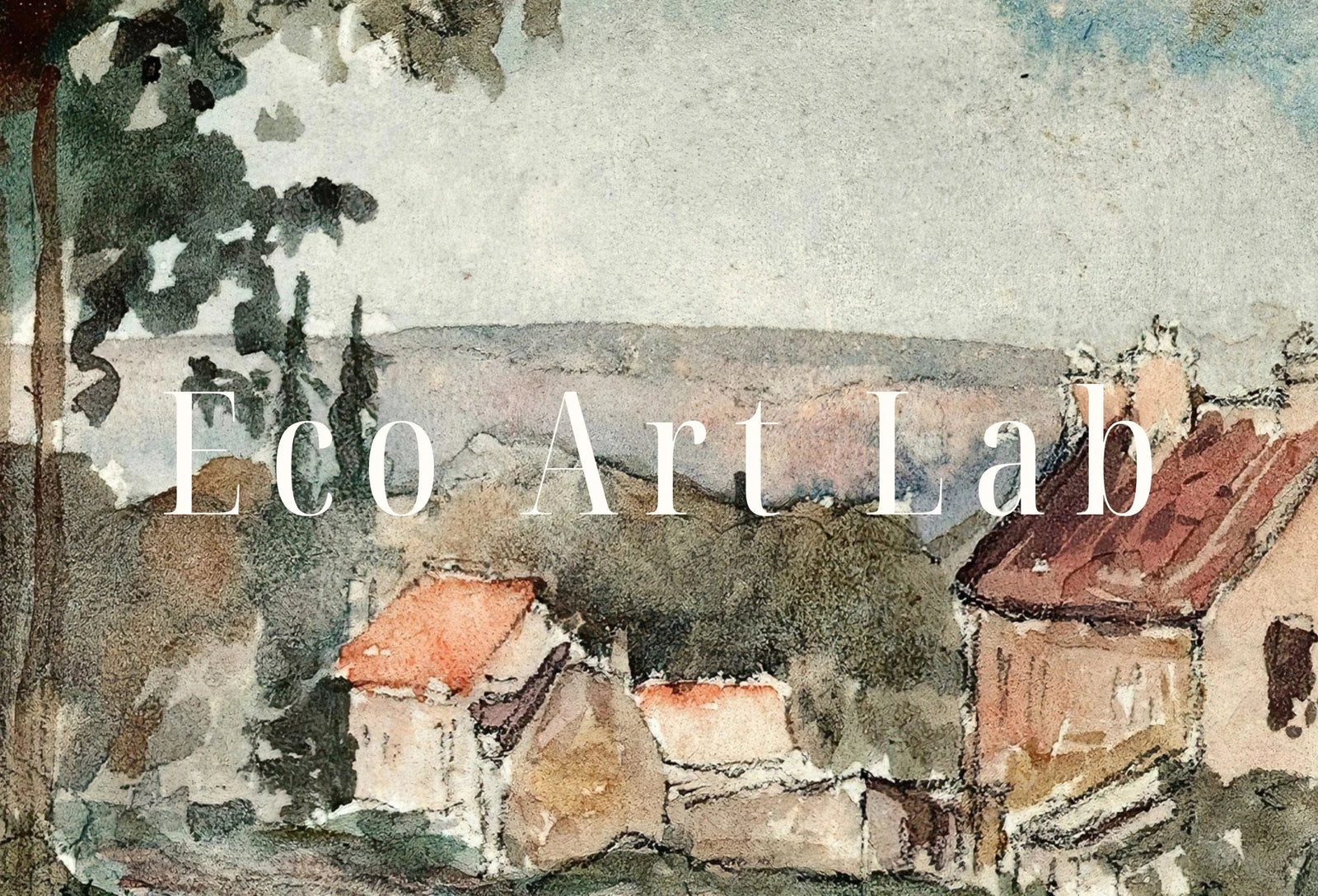 Detail view of artwork from The Road from Versailles Countryside Vintage Wall Decor. Country Fine Art Print. Antique Landscape Painting. Printable Instant Download Art. (variation 1)