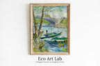 The Seine River in Springtime Vincent van Gogh Printable Famous Art Prints. Instant Download van Gogh Print Vintage Painting. Fine Art Print – Printable Wall Art Digital Download