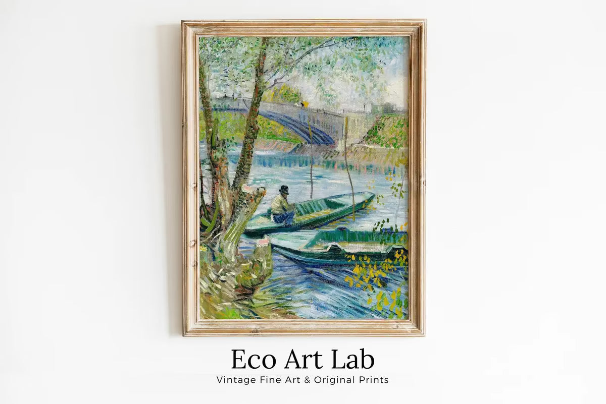 The Seine River in Springtime Vincent van Gogh Printable Famous Art Prints. Instant Download van Gogh Print Vintage Painting. Fine Art Print – Printable Wall Art