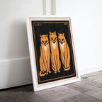 Included artwork preview showing first selection of artworks from Three Cats Painting Vintage Art Nouveau Print Wall Art. Instant Download Cat Poster Julie De Graag Printable Wall Art. Art Nouveau Poster.