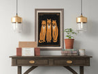 Second included artwork preview from Three Cats Painting Vintage Art Nouveau Print Wall Art. Instant Download Cat Poster Julie De Graag Printable Wall Art. Art Nouveau Poster featuring various scenes.