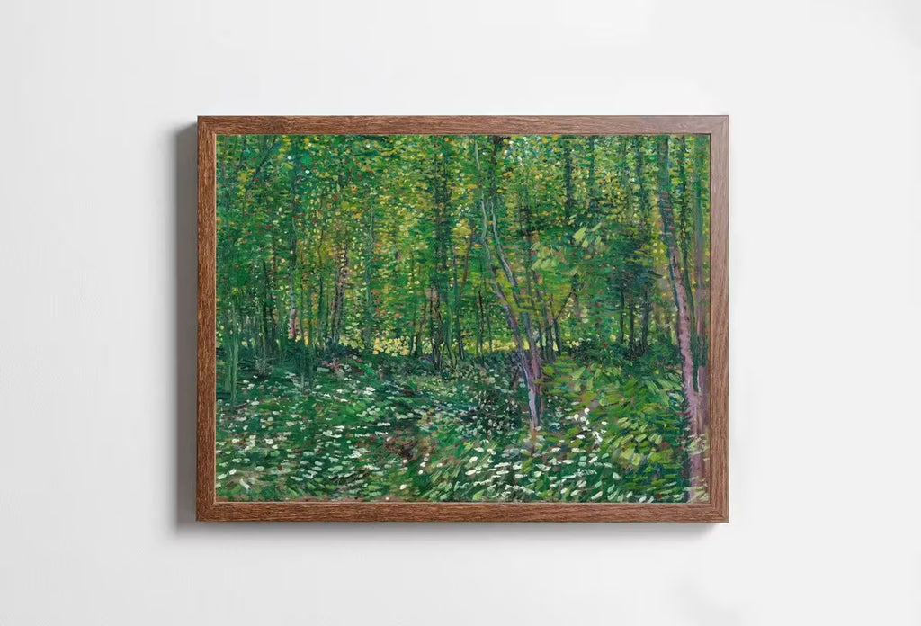 Trees and Undergrowth by Vincent van Gogh. Famous Printable Art. Instant Download van Gogh Print. Vintage Forest Painting. Fine Art Print – Printable Wall Art