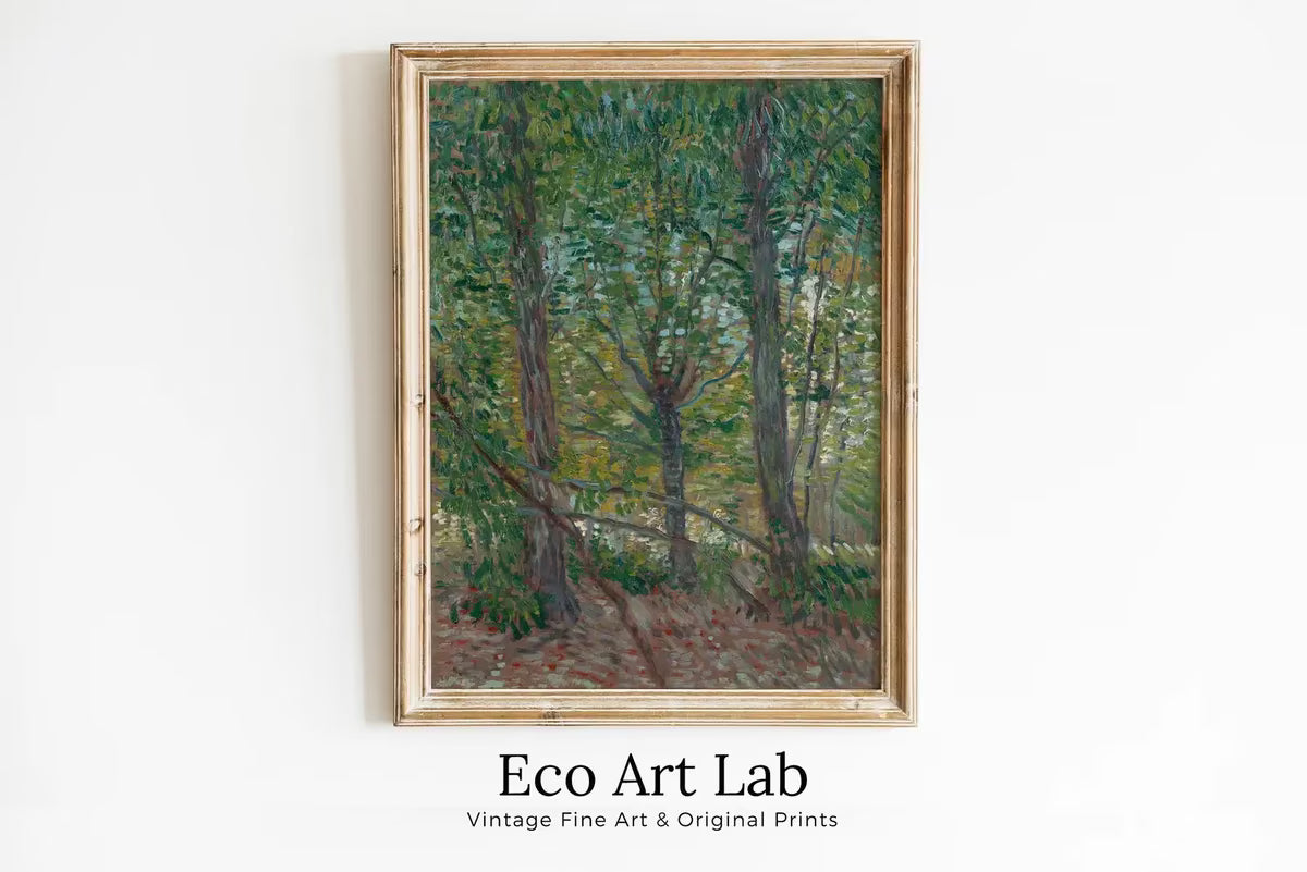 Trees in Nederlands Vincent van Gogh Famous Printable Art. Instant Download van Gogh Print. Vintage Forest Painting. Fine Art Print – Printable Wall Art