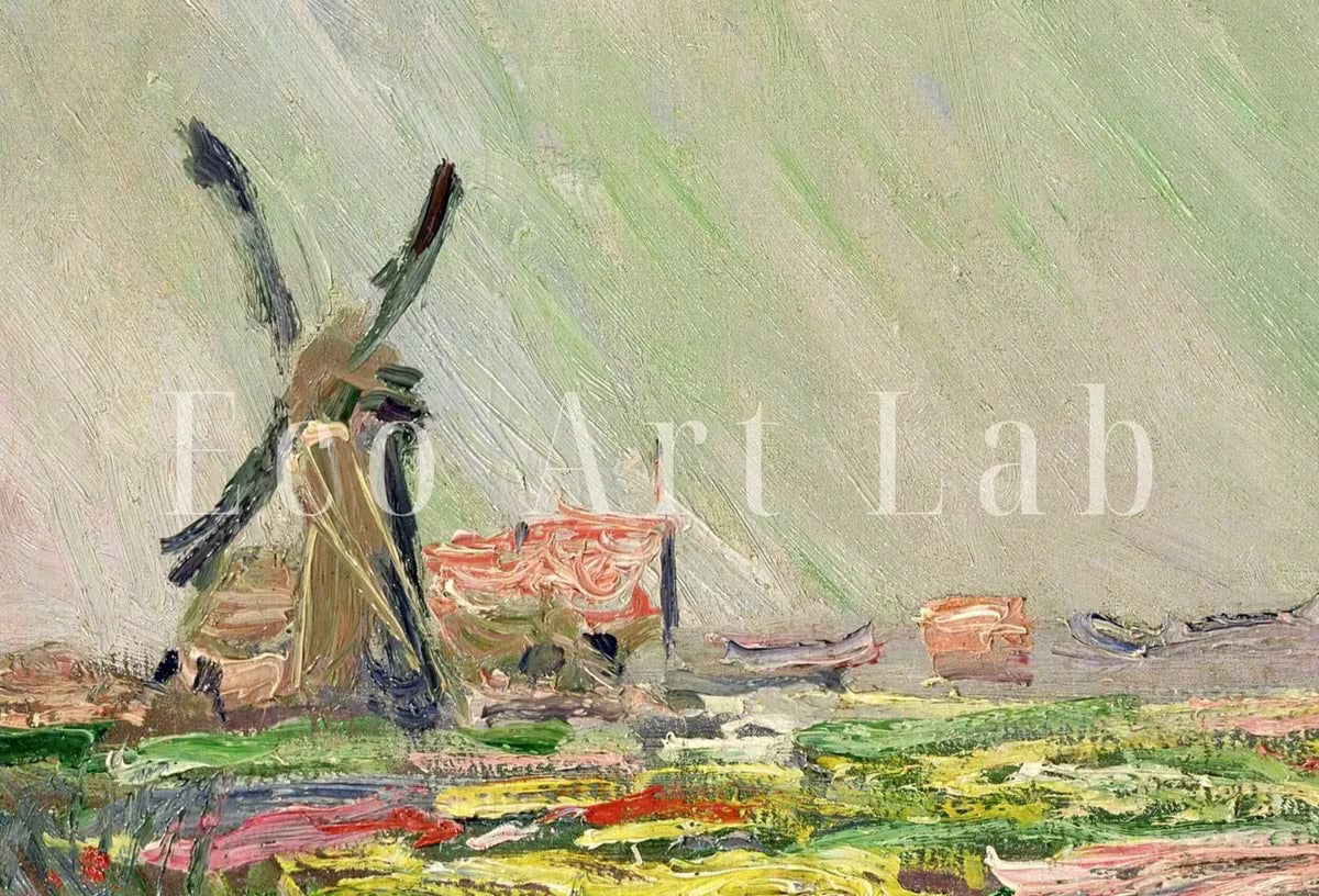 Tulip Field in Holland Claude Monet Instant Download Vintage Decor. Famous Monet Painting. Monet Landscape Printable Wall Art. Vintage Decor – Printable Wall Art