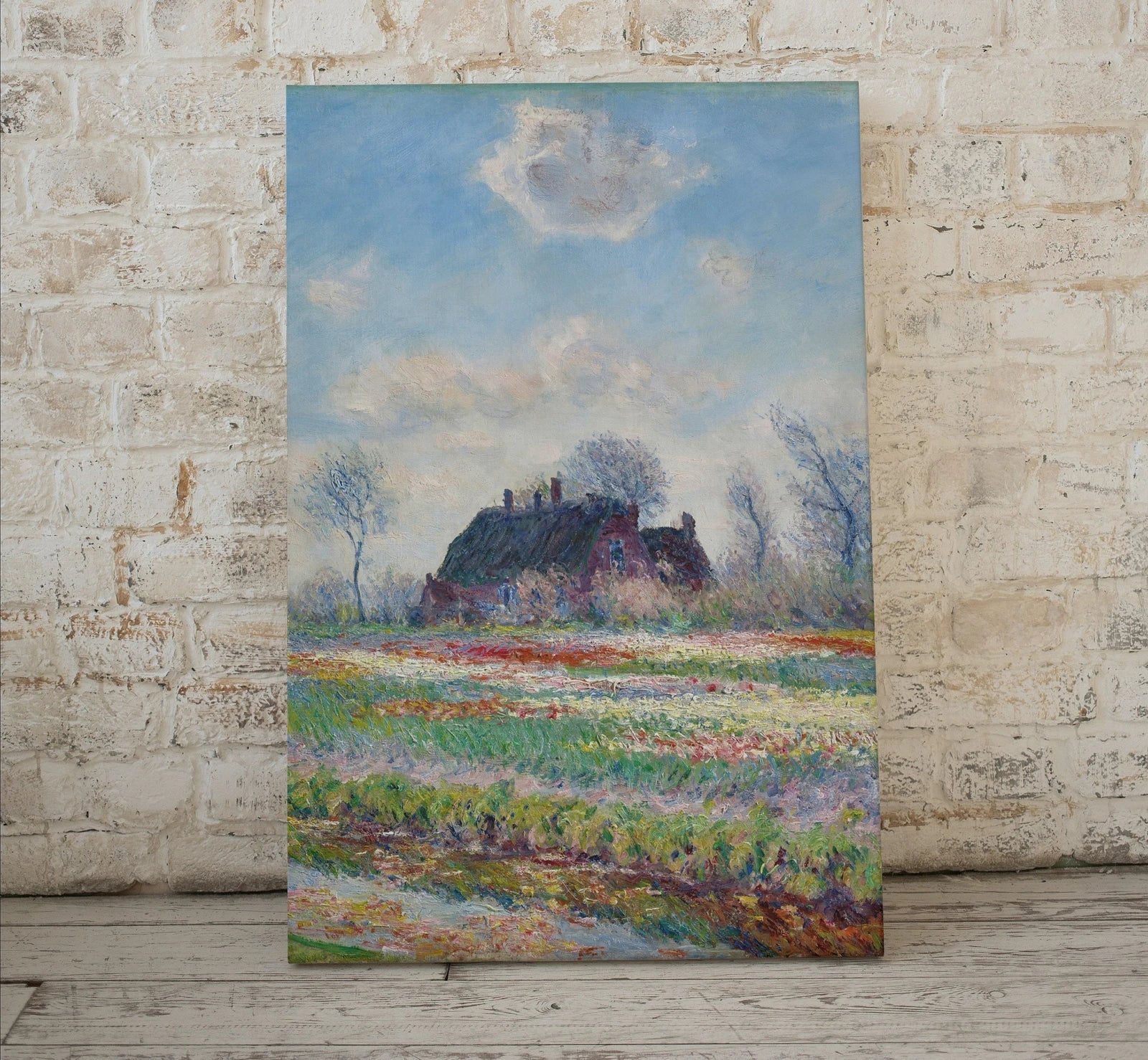 Second included artwork preview from Tulip Fields Claude Monet Painting Famous Monet Art. Instant Download Vintage Decor. Vintage Landscape Tulip Printable Wall Art Spring Decor featuring various scenes.