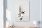Two Masted Schooner Boat At Sea Print, Nautical Wall Decor, Sailboat Print Boat Art, Printable Wall Art, Digital Print, Boat Print Wall Art – Printable Wall Art