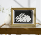 Second included artwork preview from Two Rabbits Vintage Art Nouveau Print Wall Art. Instant Download Retro Rabbit Painting Julie De Graag Printable Wall Art, Art Nouveau Poster featuring various scenes.