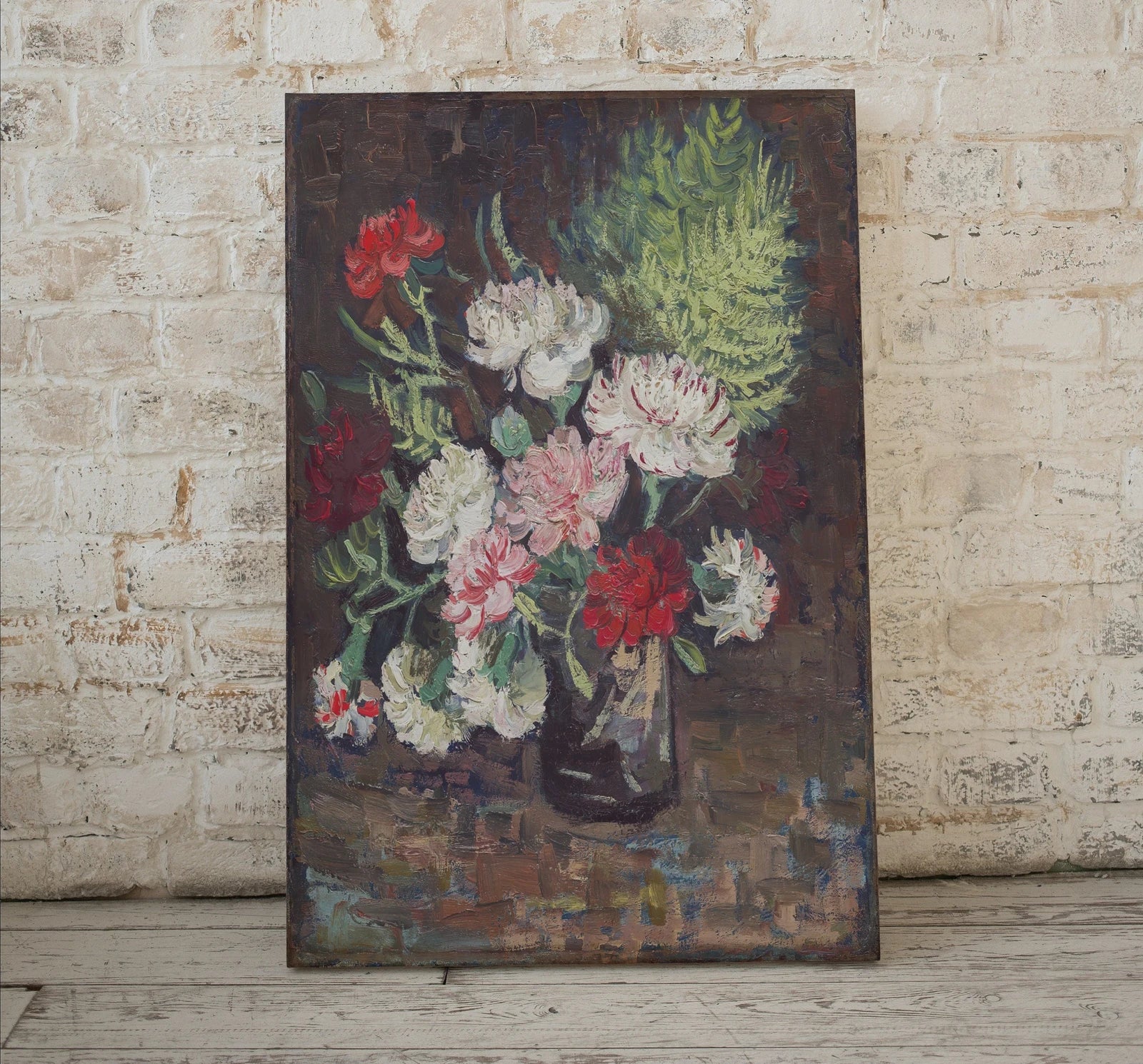Vase with Carnations Painting, Famous van Gogh Art Print. Instant Download Printable van Gogh Fine Art. Vintage Still Life Flowers Painting – Printable Wall Art Digital Download – Digital Download