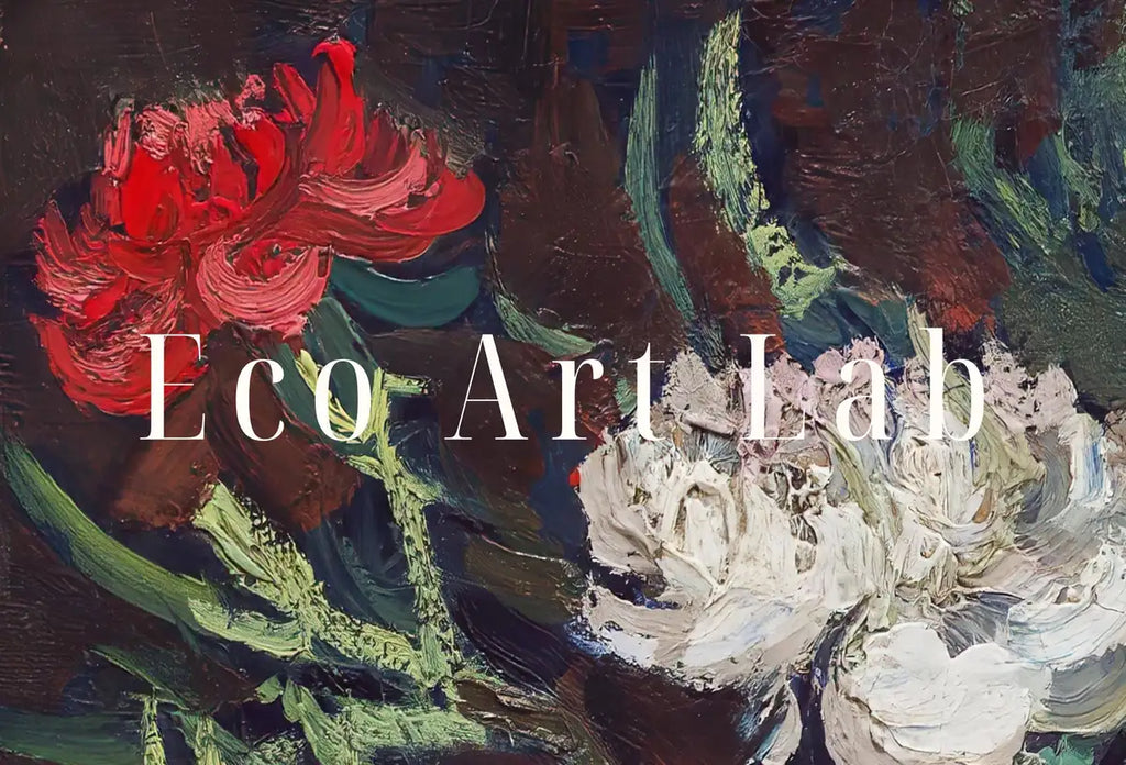 Detail view of artwork from Vase with Carnations Painting, Famous van Gogh Art Print. Instant Download Printable van Gogh Fine Art. Vintage Still Life Flowers Painting. (variation 2)