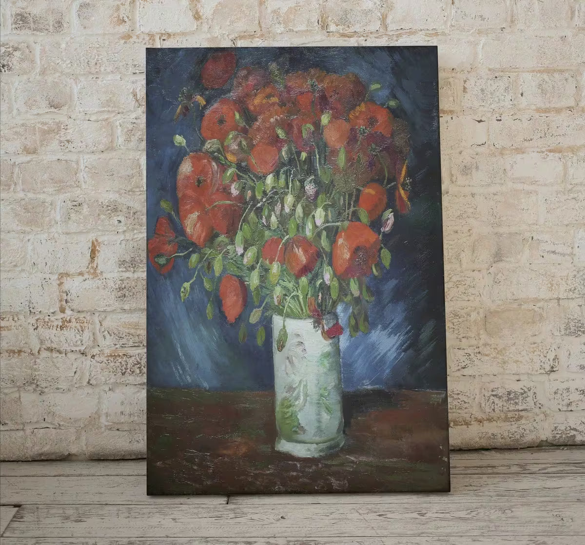 Vase with Poppies Painting, Famous van Gogh Art Print. Instant Download Printable van Gogh Fine Art. Vintage Still Life Red Poppies Painting – Printable Wall Art