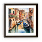 Venice Wall Art I Italy Printable Canal Home Decor I Gondola Painting  – Printable Wall Art