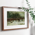 Vicarage Garden Under Snow by Vincent van Gogh. Printable Famous Art Print. Instant Download van Gogh Print Vintage Painting. Fine Art Print – Printable Wall Art