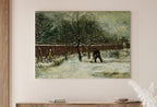 Vicarage Garden Under Snow by Vincent van Gogh. Printable Famous Art Print. Instant Download van Gogh Print Vintage Painting. Fine Art Print – Printable Wall Art