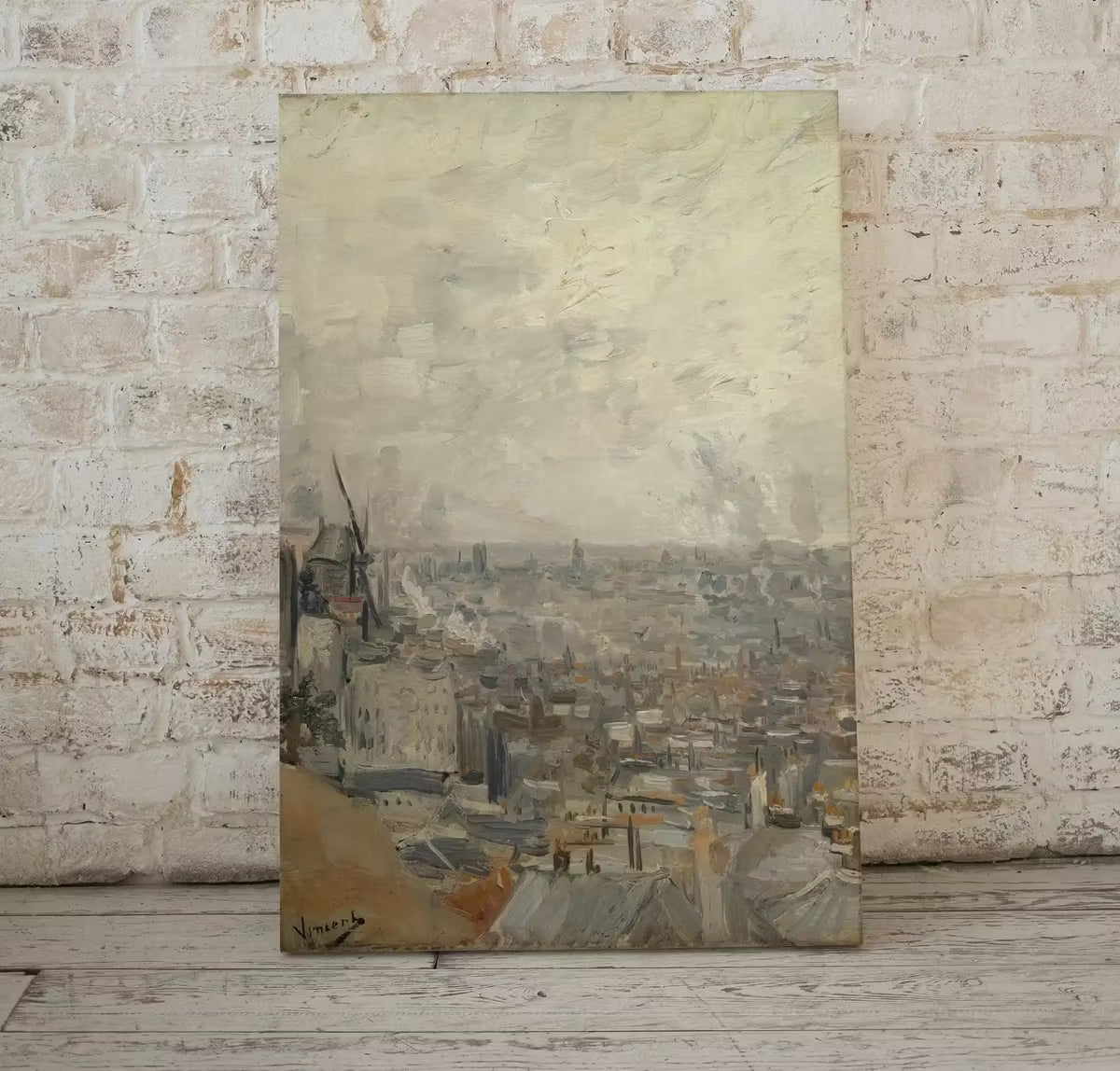 View of Paris from Montmartre byr Vincent van Gogh. Printable Famous Art Print. Instant Download van Gogh Print. Vintage Wall Decor Fine Art – Printable Wall Art