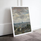 View of Paris Vincent van Gogh Printable Famous Oil Painting. Instant Download van Gogh Print European Landscape Vintage Wall Decor Fine Art – Printable Wall Art