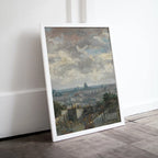 View of Paris Vincent van Gogh Printable Famous Oil Painting. Instant Download van Gogh Print European Landscape Vintage Wall Decor Fine Art – Printable Wall Art Digital Download – Digital Download