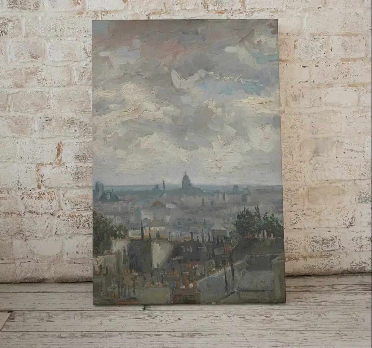 View of Paris Vincent van Gogh Printable Famous Oil Painting. Instant Download van Gogh Print European Landscape Vintage Wall Decor Fine Art – Printable Wall Art