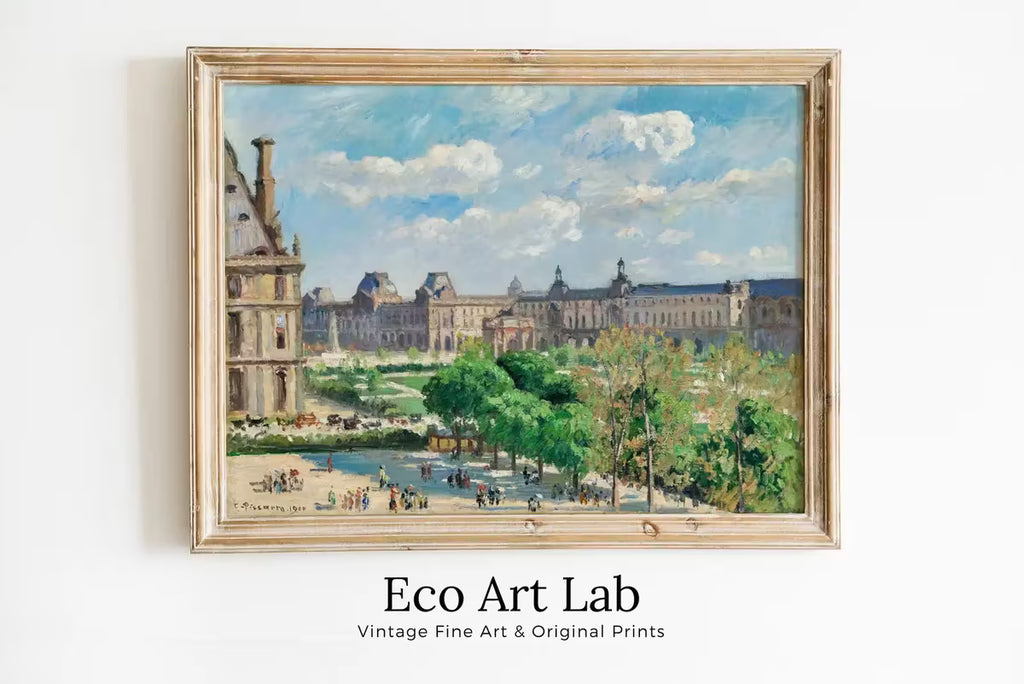 View of the Place du Carrousel in Paris Painting. Printable Famous Art Print. Instant Download Vintage Cityscape Wall Decor. Fine Art Print – Printable Wall Art