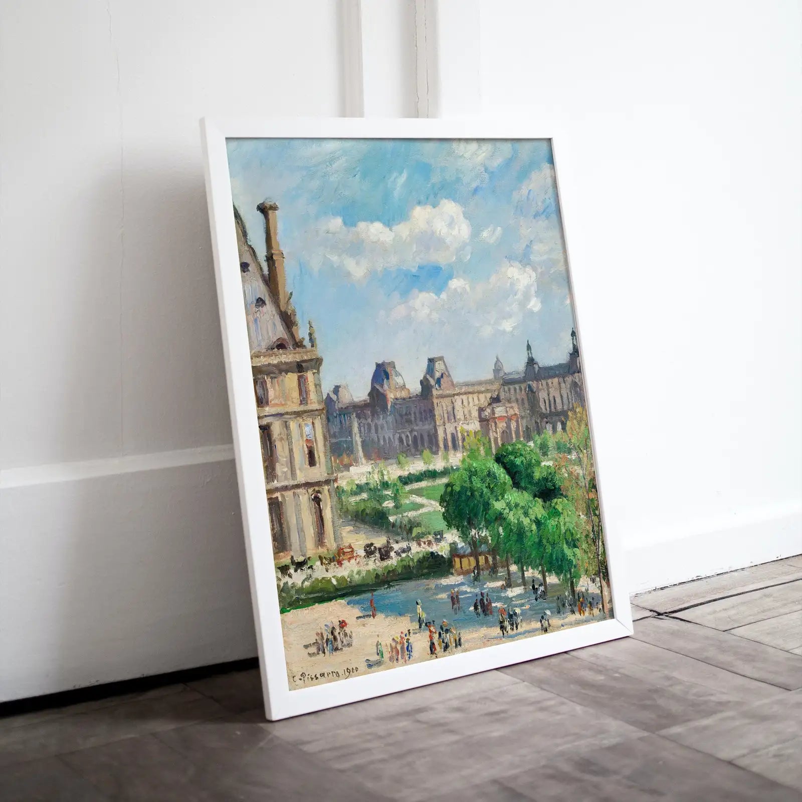 Included artwork preview showing first selection of artworks from View of the Place du Carrousel in Paris Vintage Painting. Printable Famous Art Print. Instant Download Cityscape Wall Decor. Fine Art Print.