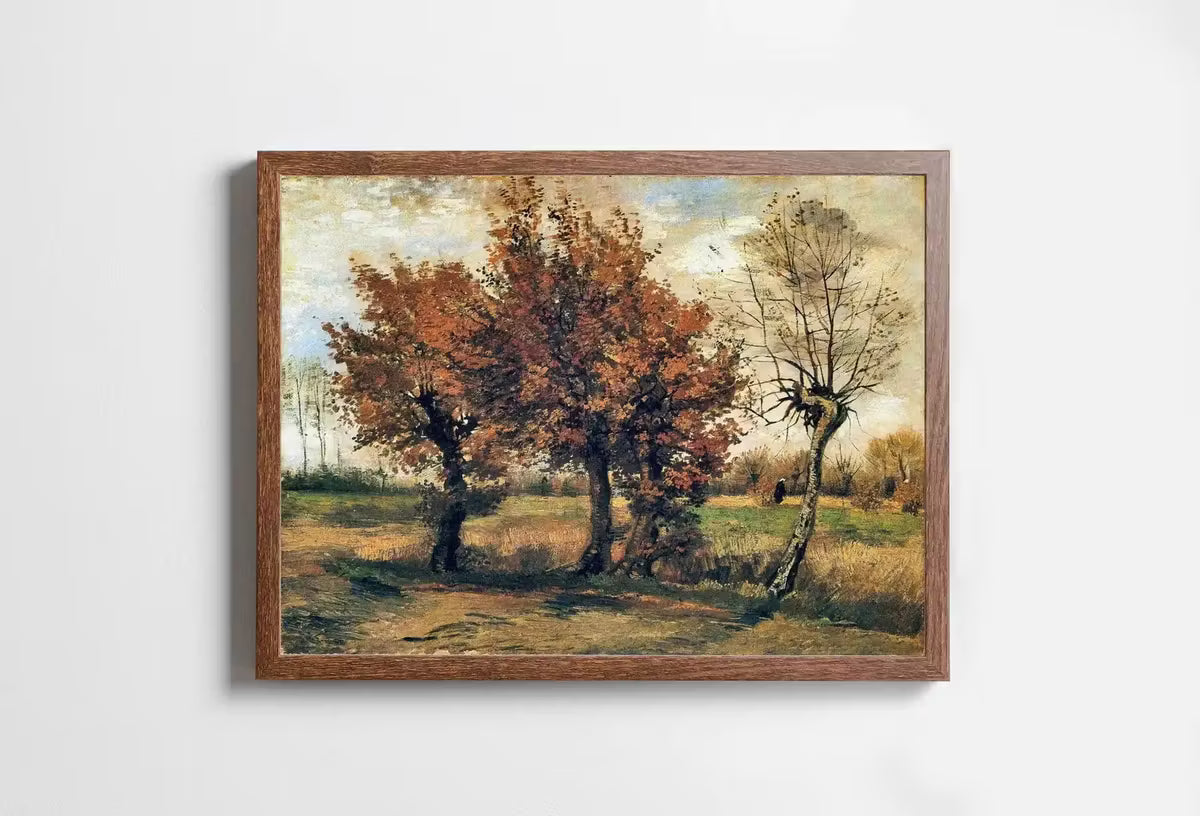 Vincent van Gogh Autumn Landscape Printable Famous Art Print. Instant Download van Gogh Print. Vintage Art. Landscape Fine Art Painting – Printable Wall Art
