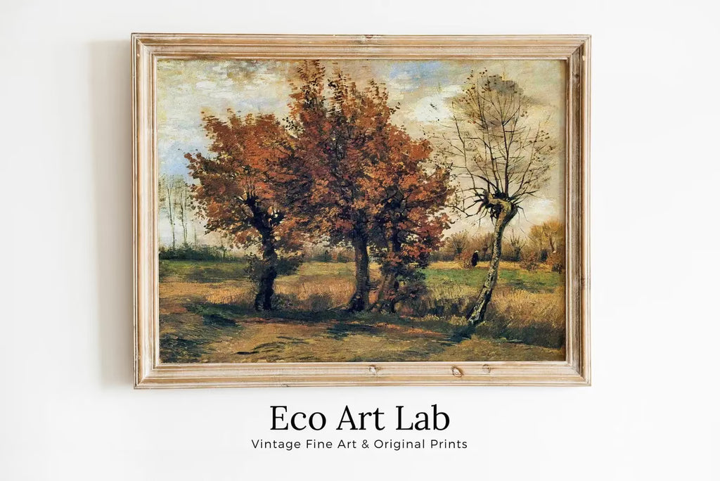 Vincent van Gogh Autumn Landscape Printable Famous Art Print. Instant Download van Gogh Print. Vintage Art. Landscape Fine Art Painting – Printable Wall Art