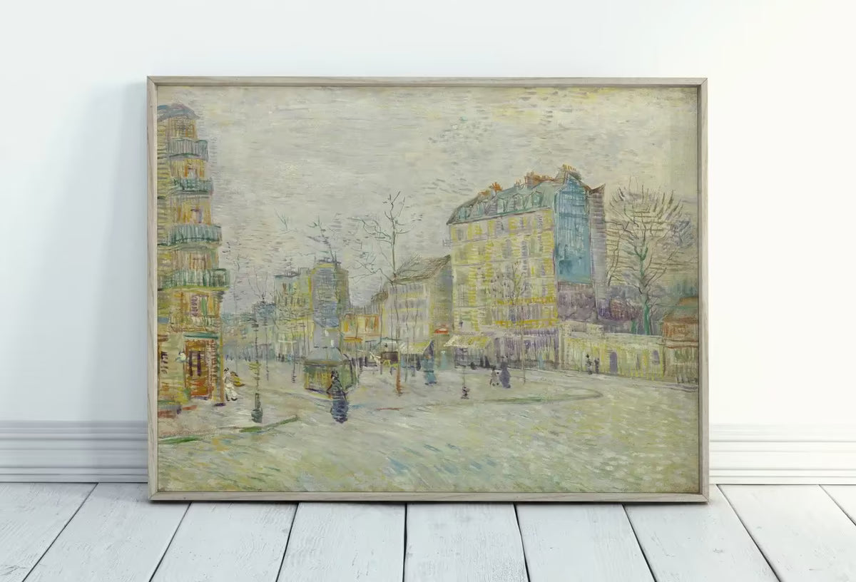 Vincent van Gogh Boulevard de Clichy Painting. Famous Printable Art. Instant Download. Paris Street van Gogh Vintage Fine Art – Printable Wall Art