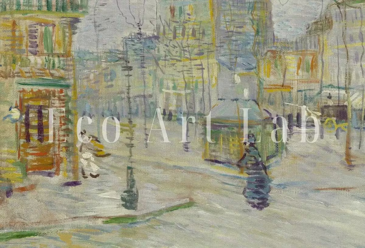 Vincent van Gogh Boulevard de Clichy Painting. Famous Printable Art. Instant Download. Paris Street van Gogh Vintage Fine Art – Printable Wall Art