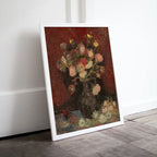 Included artwork preview showing first selection of artworks from Vincent van Gogh Bouquet of Flowers in Vase Printable Famous Art Prints. Vintage Floral Fine Art. Instant Download van Gogh Still Life.