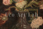 Detail view of artwork from Vincent van Gogh Bouquet of Flowers in Vase Printable Famous Art Prints. Vintage Floral Fine Art. Instant Download van Gogh Still Life. (variation 1)