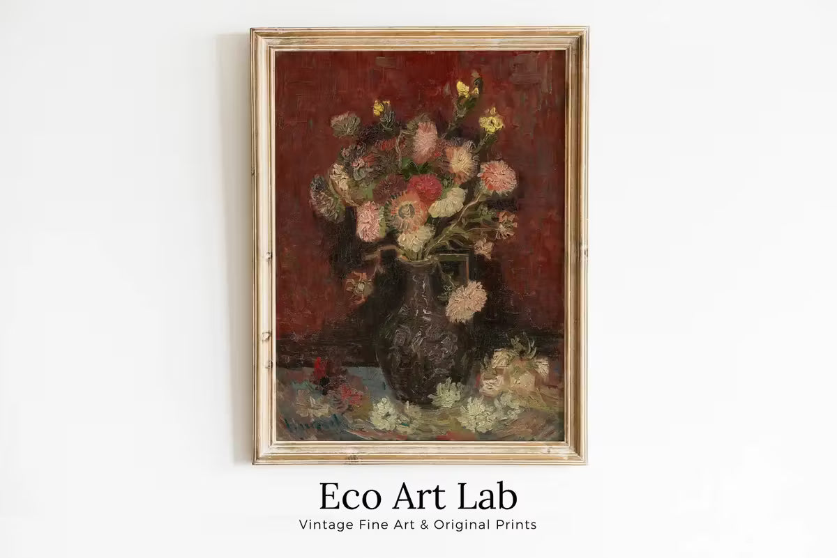 Vincent van Gogh Bouquet of Flowers in Vase Printable Famous Art Prints. Vintage Floral Fine Art. Instant Download van Gogh Still Life – Printable Wall Art