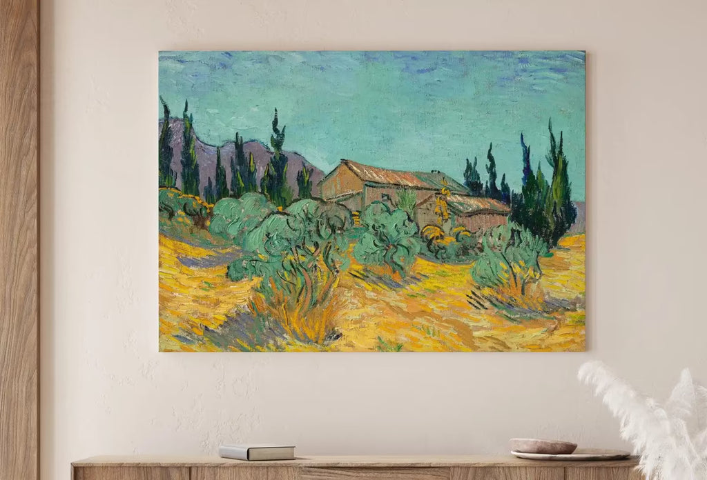 Vincent van Gogh Cabin & Trees Landscape. Printable Famous Art Prints. Instant Download van Gogh Print Vintage Painting. Fine Art Print – Printable Wall Art