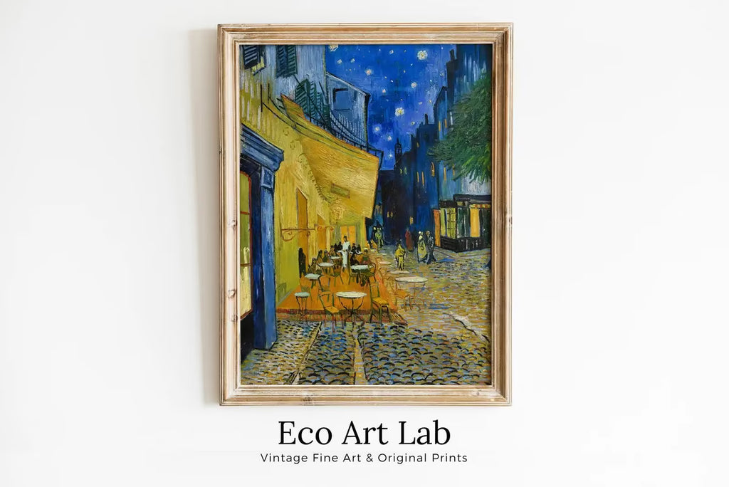 Vincent van Gogh Cafe Terrace at Night Printable Famous Art Print. Instant Download van Gogh Print Vintage Remastered Fine Art Digital Print – Printable Wall Art