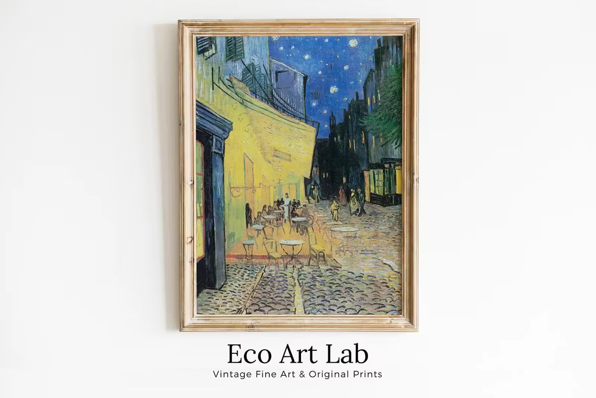 Vincent van Gogh Café Terrace at Night Printable Famous Art Print. Instant Download van Gogh Print Vintage Wall Decor Fine Art Digital Print – Printable Wall Art
