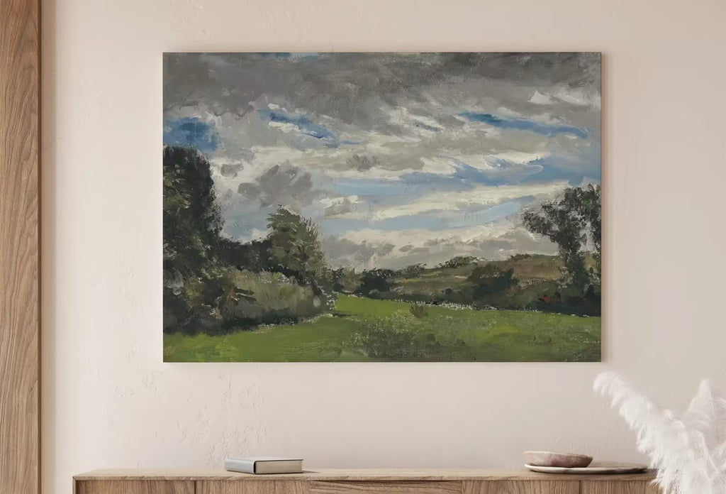 Vincent van Gogh Cloudy Landscape Painting Printable Famous Art Print. Instant Download van Gogh Print Vintage Fine Art  – Printable Wall Art