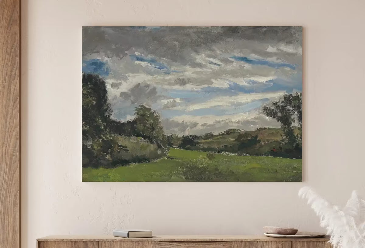 Vincent van Gogh Cloudy Landscape Painting Printable Famous Art Print. Instant Download van Gogh Print Vintage Fine Art  – Printable Wall Art