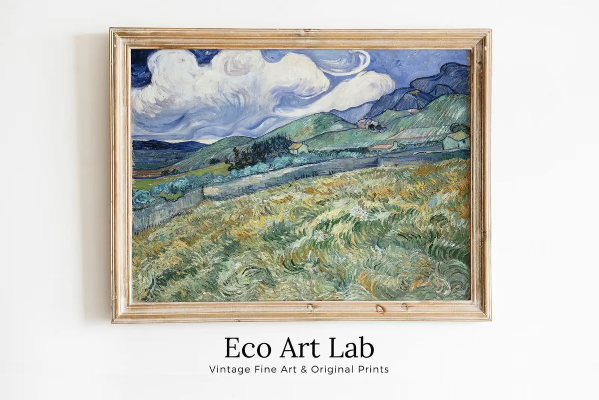 Vincent van Gogh Countryside Field. Printable Famous Art Print. Instant Download van Gogh Print. Vintage Art Landscape Painting – Printable Wall Art