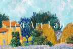 Vincent van Gogh Farmhouse in Provence Painting. Famous Printable Art. Instant Download van Gogh Vintage Landscape Fine Art Digital Download – Printable Wall Art Digital Download – Digital Download