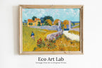 Vincent van Gogh Farmhouse in Provence Painting. Famous Printable Art. Instant Download van Gogh Vintage Landscape Fine Art  – Printable Wall Art