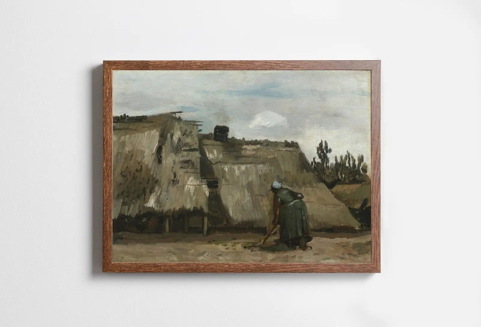 Vincent van Gogh Farmhouse Landscape Painting Printable Famous Art Print. Instant Download van Gogh Print Vintage Fine Art Digital Download – Printable Wall Art Digital Download