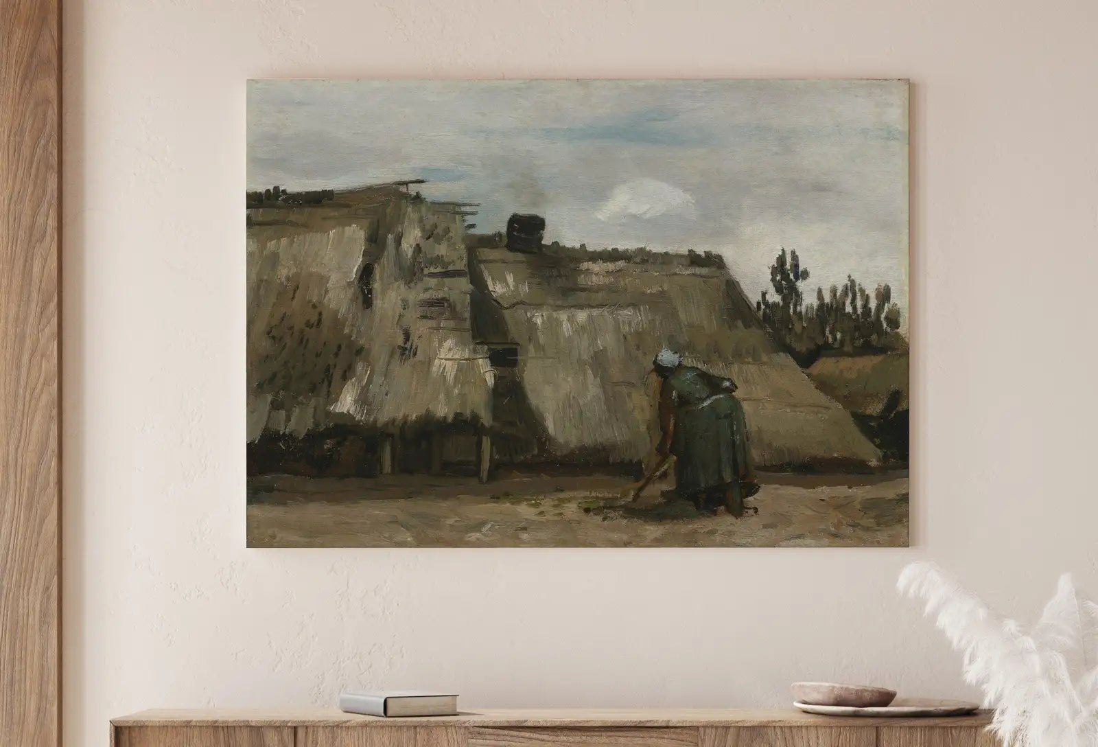 Vincent van Gogh Farmhouse Landscape Painting Printable Famous Art Print. Instant Download van Gogh Print Vintage Fine Art Digital Download – Printable Wall Art Digital Download