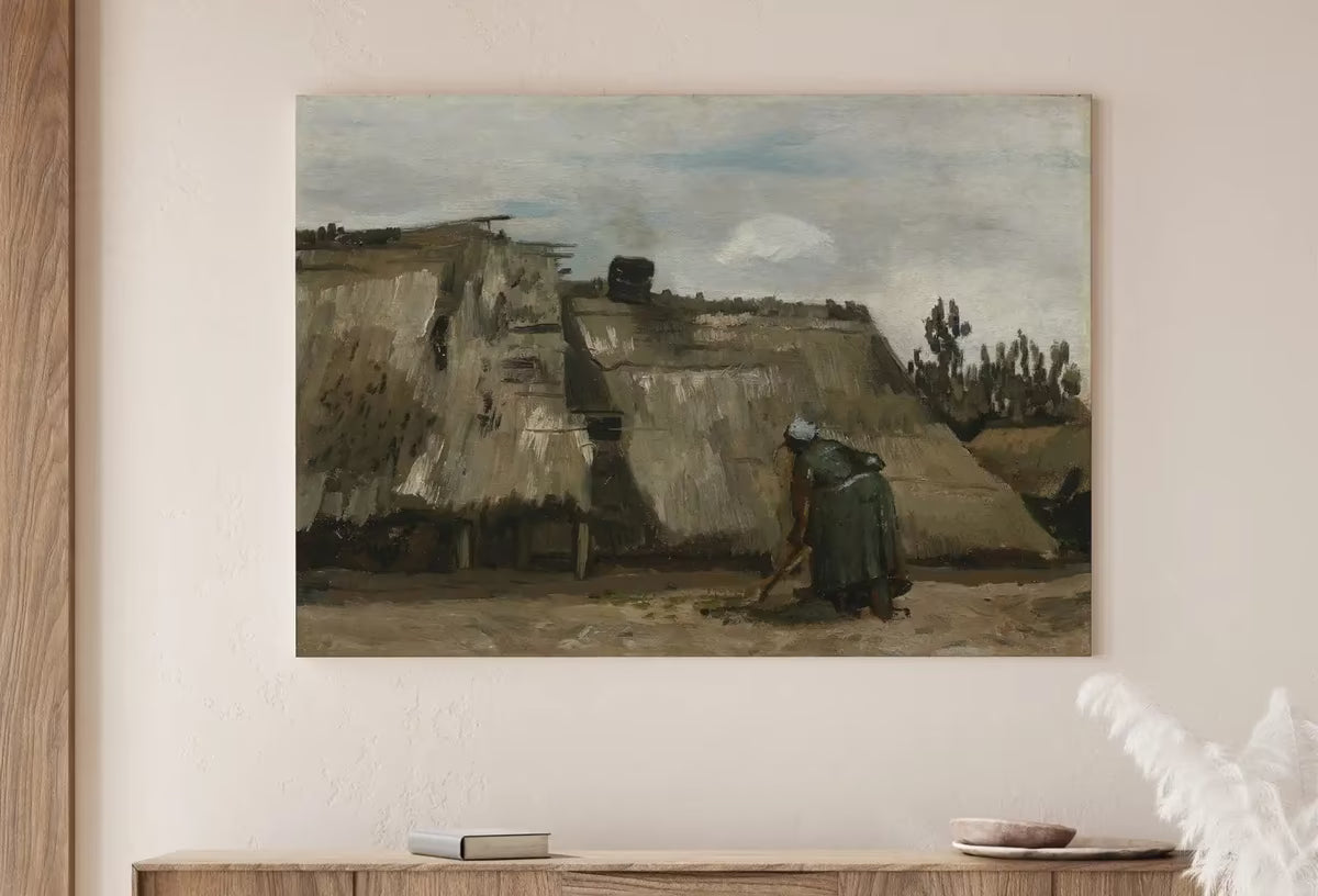 Vincent van Gogh Farmhouse Landscape Painting Printable Famous Art Print. Instant Download van Gogh Print Vintage Fine Art  – Printable Wall Art