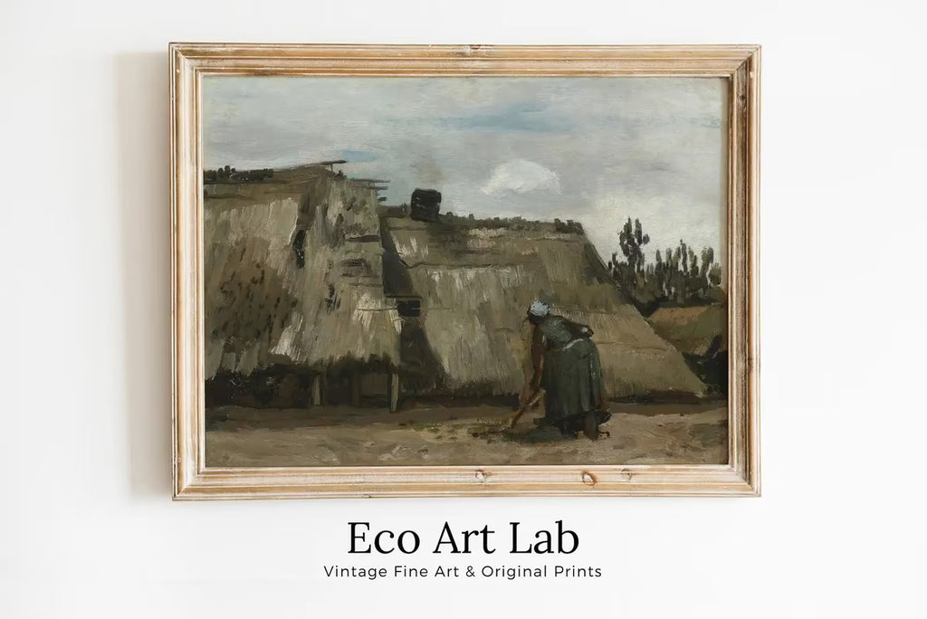 Vincent van Gogh Farmhouse Landscape Painting Printable Famous Art Print. Instant Download van Gogh Print Vintage Fine Art  – Printable Wall Art