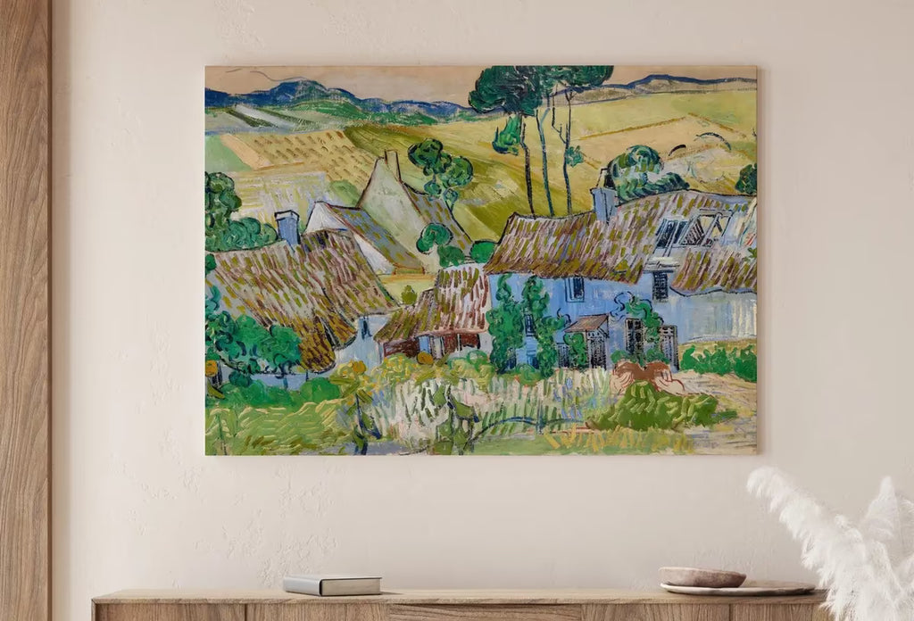 Vincent van Gogh Farms near Auvers Painting Printable Famous Art. Instant Download Farmhouse van Gogh Vintage Fine Art  – Printable Wall Art