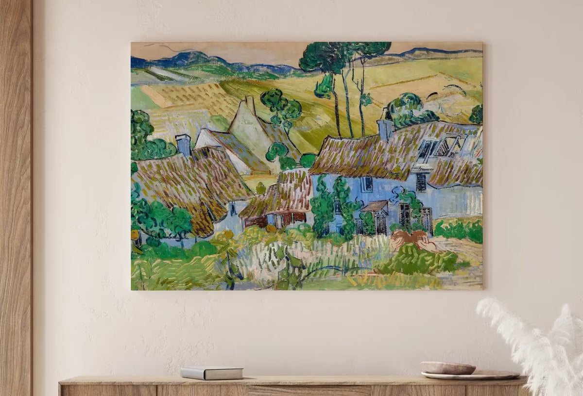 Vincent van Gogh Farms near Auvers Painting Printable Famous Art. Instant Download Farmhouse van Gogh Vintage Fine Art  – Printable Wall Art
