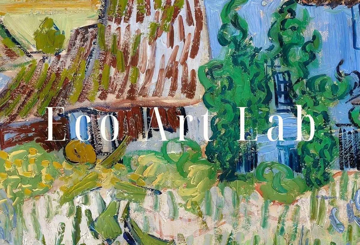 Vincent van Gogh Farms near Auvers Painting Printable Famous Art. Instant Download Farmhouse van Gogh Vintage Fine Art  – Printable Wall Art