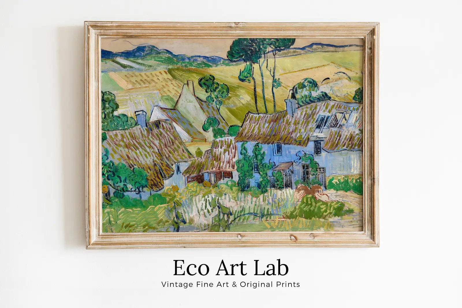 Vincent van Gogh Farms near Auvers Painting Printable Famous Art. Instant Download Farmhouse van Gogh Vintage Fine Art Digital Download – Printable Wall Art Digital Download – Digital Download