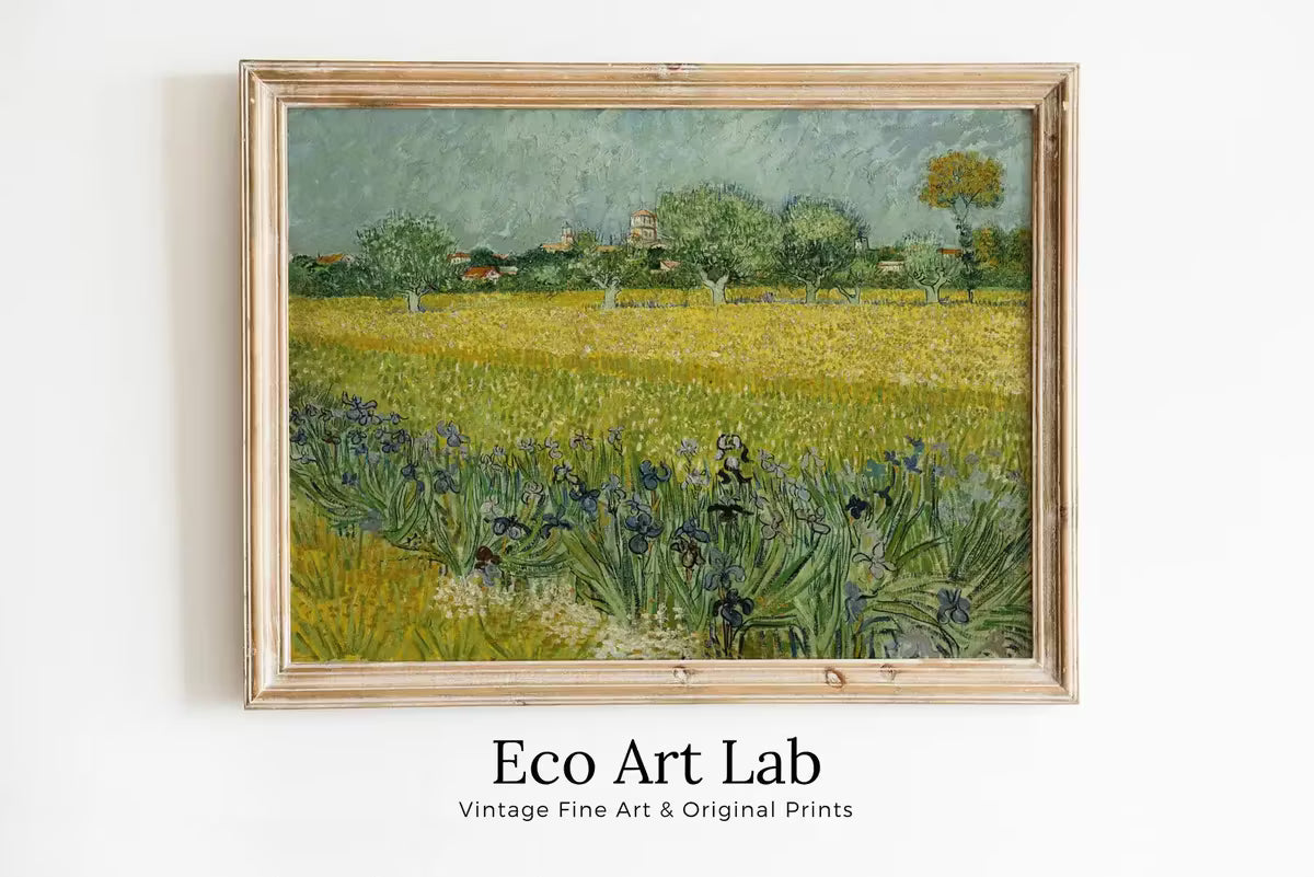 Vincent van Gogh Field with Flowers Printable Famous Art Print. Instant Download. van Gogh Print. Vintage Landscape Painting. Fine Art Print – Printable Wall Art