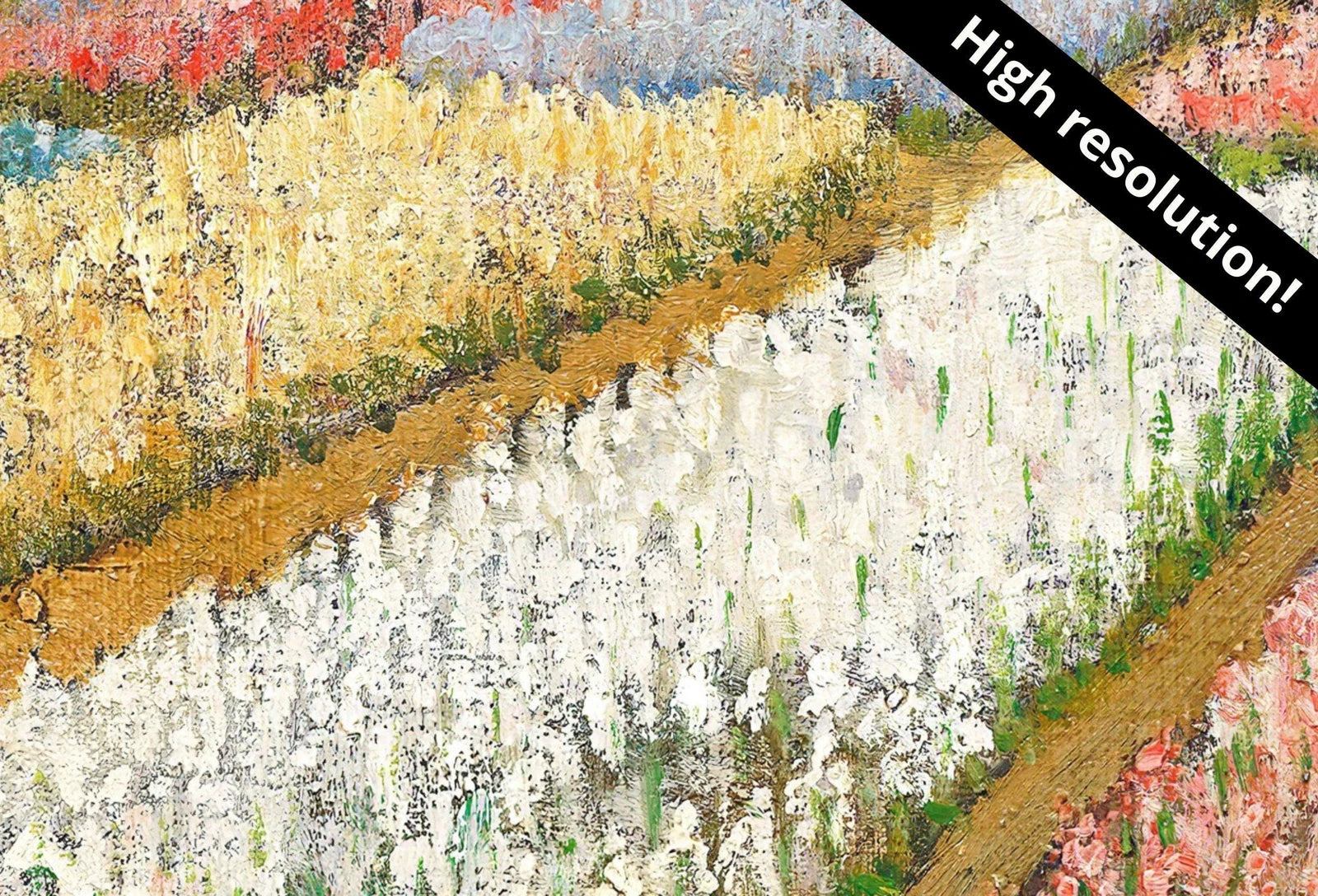 Vincent van Gogh Flower Beds in Holland Printable Famous Art Print. Instant Download van Gogh Print Vintage Wall Art. Antique Fine Art Print – Printable Wall Art Digital Download – Digital Download
