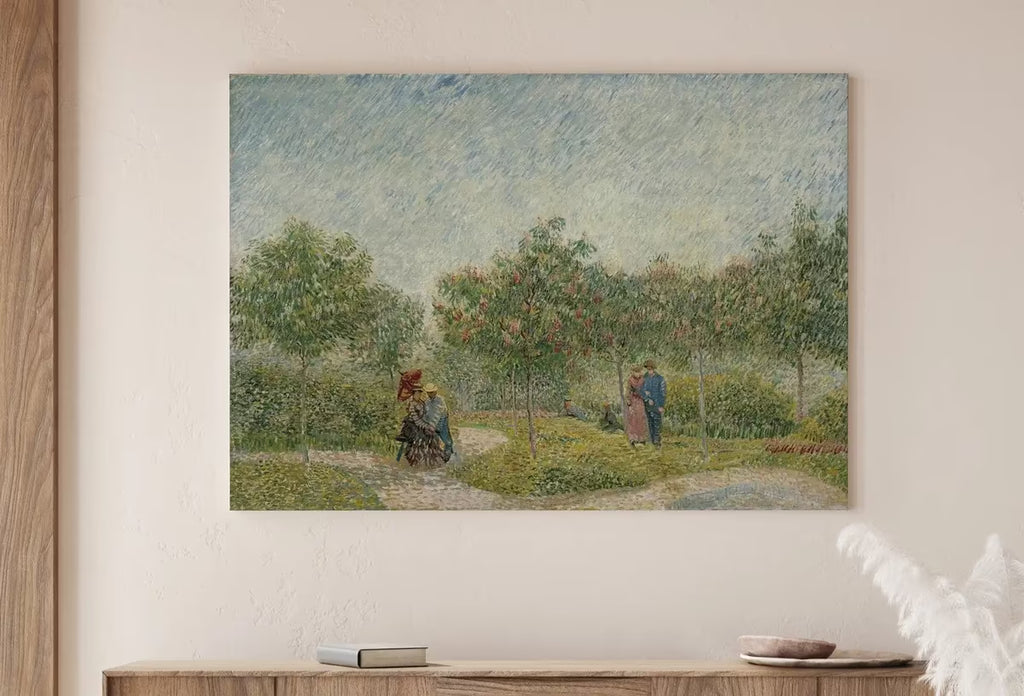 Vincent van Gogh Garden with Lovers Famous Painting. Instant Download Vintage Art. Van Gogh Botanical Printable Art. Vintage Floral Poster – Printable Wall Art