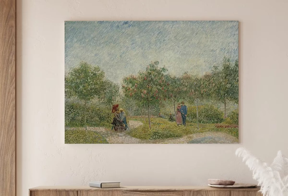 Vincent van Gogh Garden with Lovers Famous Painting. Instant Download Vintage Art. Van Gogh Botanical Printable Art. Vintage Floral Poster – Printable Wall Art